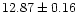$12.87\pm0.16$