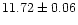 $11.72\pm0.06$