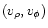 $(v_{\rho }, v_{\phi })$