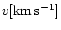 $v[\rm km\,s^{-1}]$