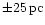 $\pm 25\,{\rm pc}$