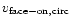$v_{\rm face-on, circ}$