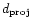$d_{\rm proj}$