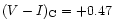 $(V-I)_{\rm C}=+0.47$