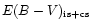 $E(B-V)_{\rm is+cs}$