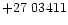 $+27\ 03411$