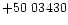 $+50\ 03430$