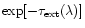 $\exp[-\tau_{\rm ext}(\lambda)]$