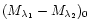 $(M_{\lambda_1}-M_{\lambda_2})_{0}$