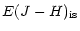 $\displaystyle E(J-H)_{\rm is}$
