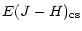 $\displaystyle E(J-H)_{\rm cs}$