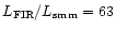 $L_{\rm FIR}/L_{\rm smm} = 63$