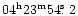 $04^{\rm h}23^{\rm m}54\hbox{$.\!\!^{\rm s}$ }2$