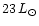$23\,L_\odot$