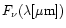 $F_{\nu} (\lambda[\mu \textrm{m}])$