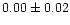 $0.00\pm0.02$