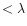 $<\lambda$