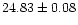 $24.83\pm0.08$