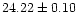 $24.22\pm0.10$