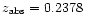 $z_{\rm abs} = 0.2378$