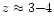 $z\approx 3{-}4$