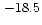 $\,-18.5$