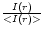 ${I(r) \over <I(r)>}$