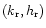 $(k_{\rm r},h_{\rm r})$