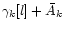 $\gamma_k[l]+\bar{A}_{k}$