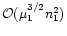 ${\cal O}(\mu_{1}^{3/2} n_{1}^2)$
