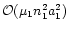 ${\cal O}(\mu_1 n_1^2 a_1^2)$