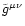 $\tilde{g}^{\mu\nu}$