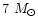 $7~M_\odot$