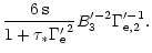 $\displaystyle \frac{6\,{\rm s}}{1+\tau_{*} {\Gamma'_{\rm e}}^{2}}
B^{\prime -2}_3
\Gamma^{\prime -1}_{{\rm e},2}.$