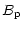 $\displaystyle B_{\rm p}$