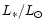 $L_{*}/\mbox{$L_{\odot}$ }$
