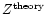 $Z^{\rm theory}$