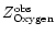 $Z^{\rm obs}_{\rm Oxygen}$