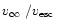$\mbox{$v_{\infty}$ /$v_{\rm esc}$ }$