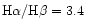${\rm H}\alpha/{\rm H}\beta =3.4$