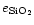 $e_{\rm SiO_{2}}$