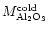 $M^{\rm cold}_{\rm Al_{2}O_{3}}$