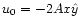 $u_0=-2 A x
\hat{y}$