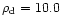 $\rho_{\rm d}=10.0$
