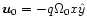 ${\vec u}_0=-q \Omega_0 x {\hat
y}$