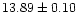 $13.89\pm 0.10$