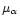 $\mu_\alpha$