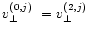 $\mbox{$v_\perp^{({0},{j})}$ }=\mbox{$v_\perp^{({2},{j})}$ }$
