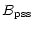 $\displaystyle \mbox{$B_{\rm pss}$ }$