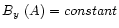 $\mbox{$B_{y}$ }(A)=constant$
